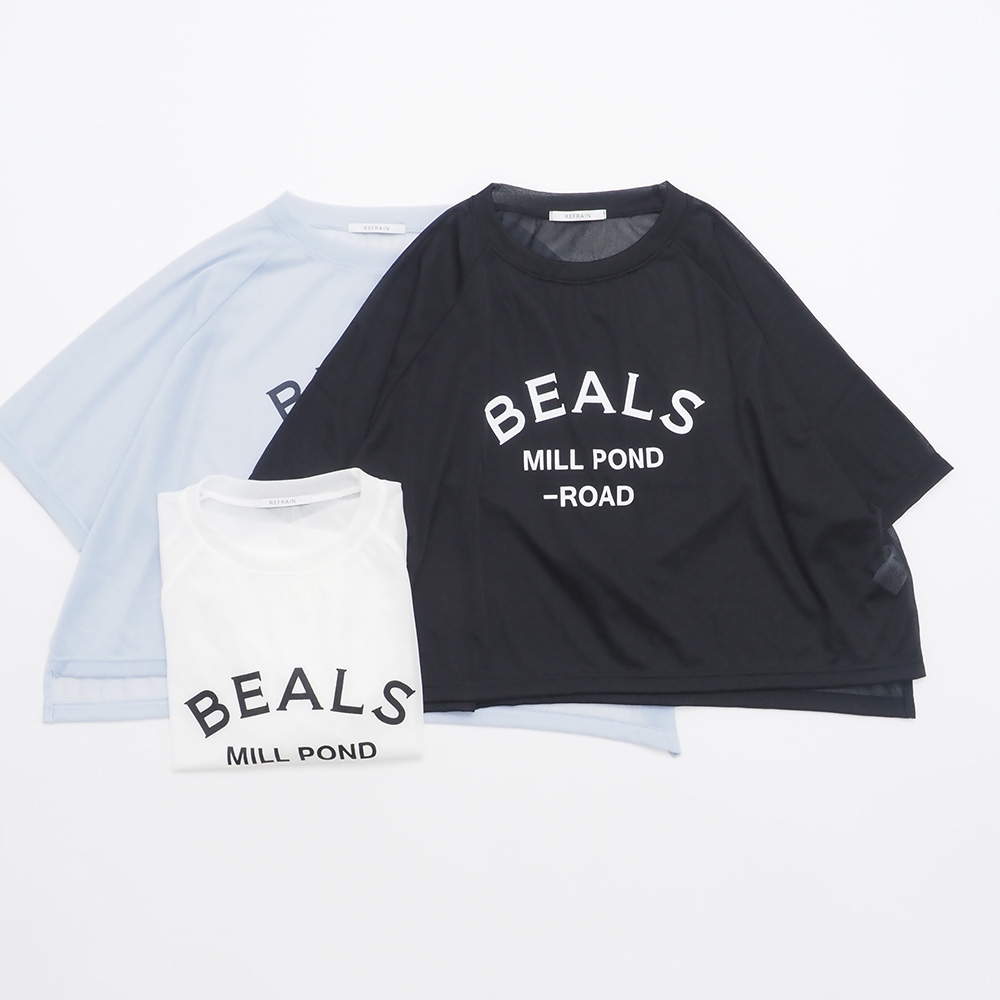 REFRAIN(リフレイン) トリコットンシフォン プリントカットソー 444201