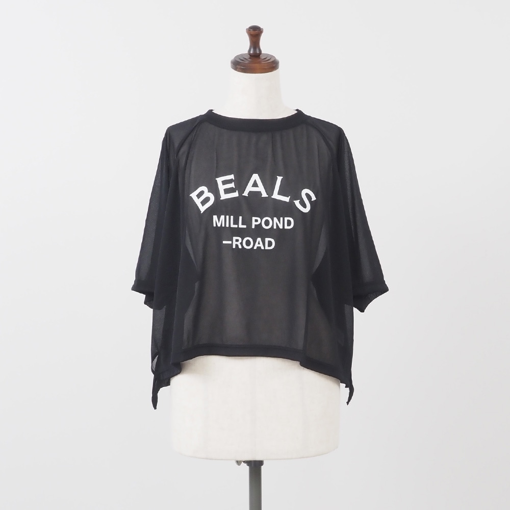 REFRAIN(リフレイン) トリコットンシフォン プリントカットソー 444201