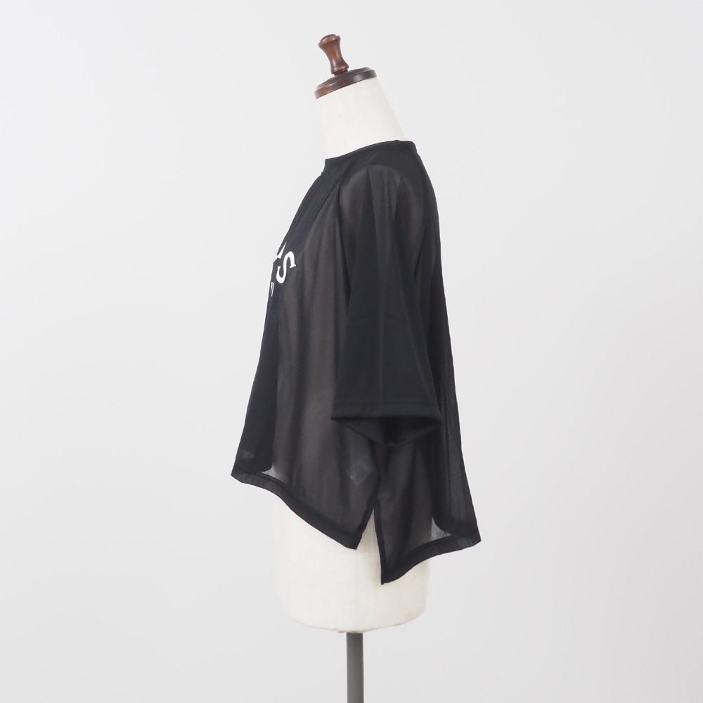 REFRAIN(リフレイン) トリコットンシフォン プリントカットソー 444201