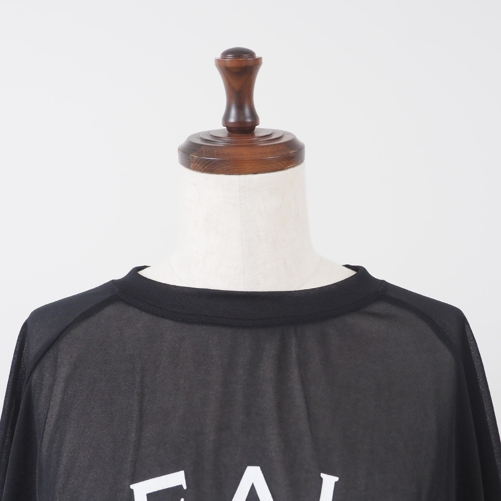 REFRAIN(リフレイン) トリコットンシフォン プリントカットソー 444201