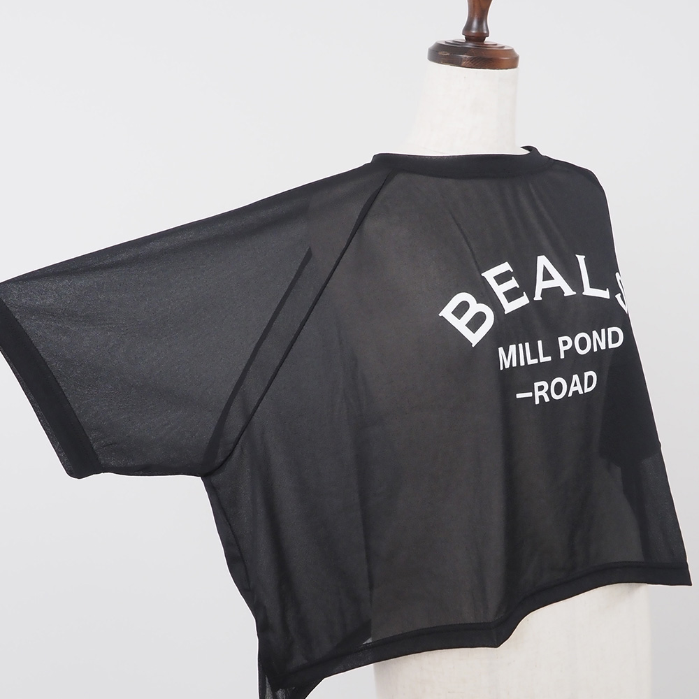 REFRAIN(リフレイン) トリコットンシフォン プリントカットソー 444201