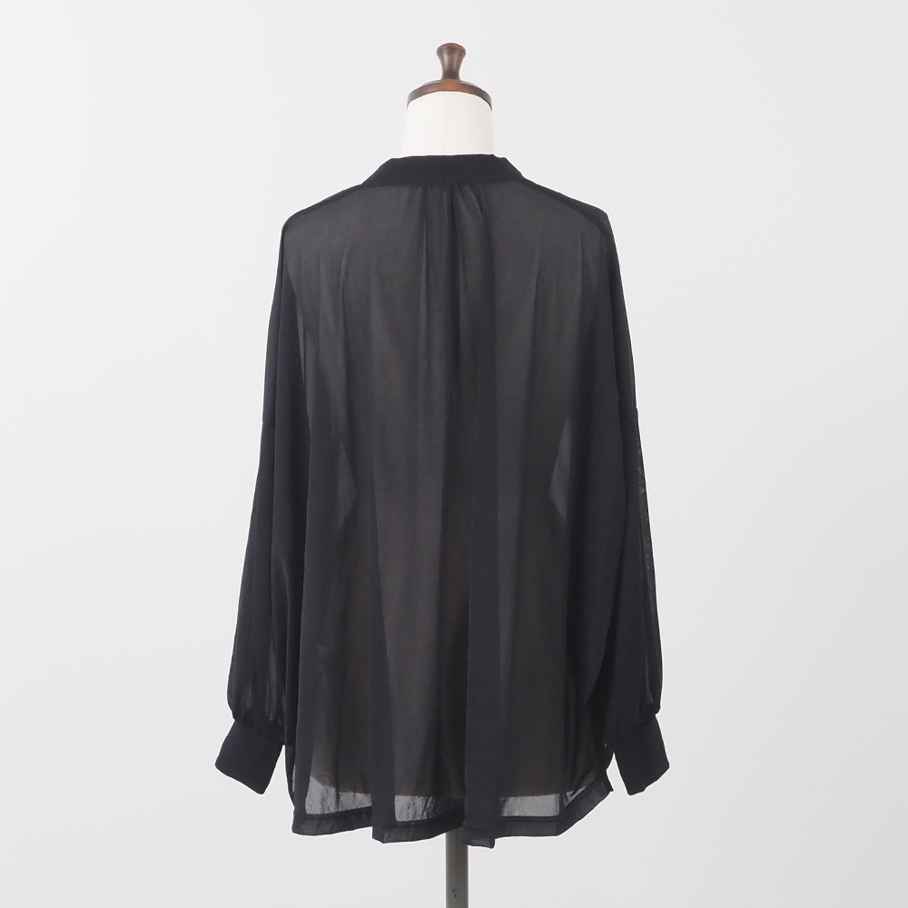 REFRAIN(リフレイン) トリコットンシフォン カーディガン 444200