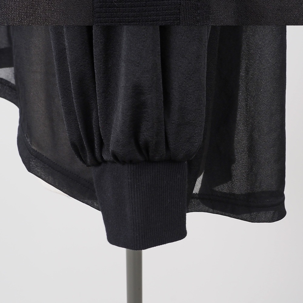 REFRAIN(リフレイン) トリコットンシフォン カーディガン 444200