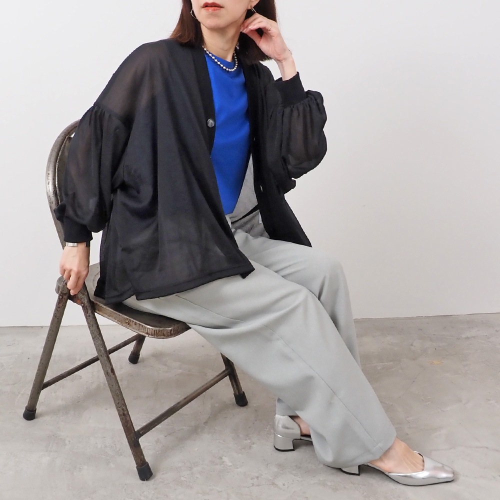 REFRAIN(リフレイン) ポリエステルドライトロピカルストレートパンツ 444901