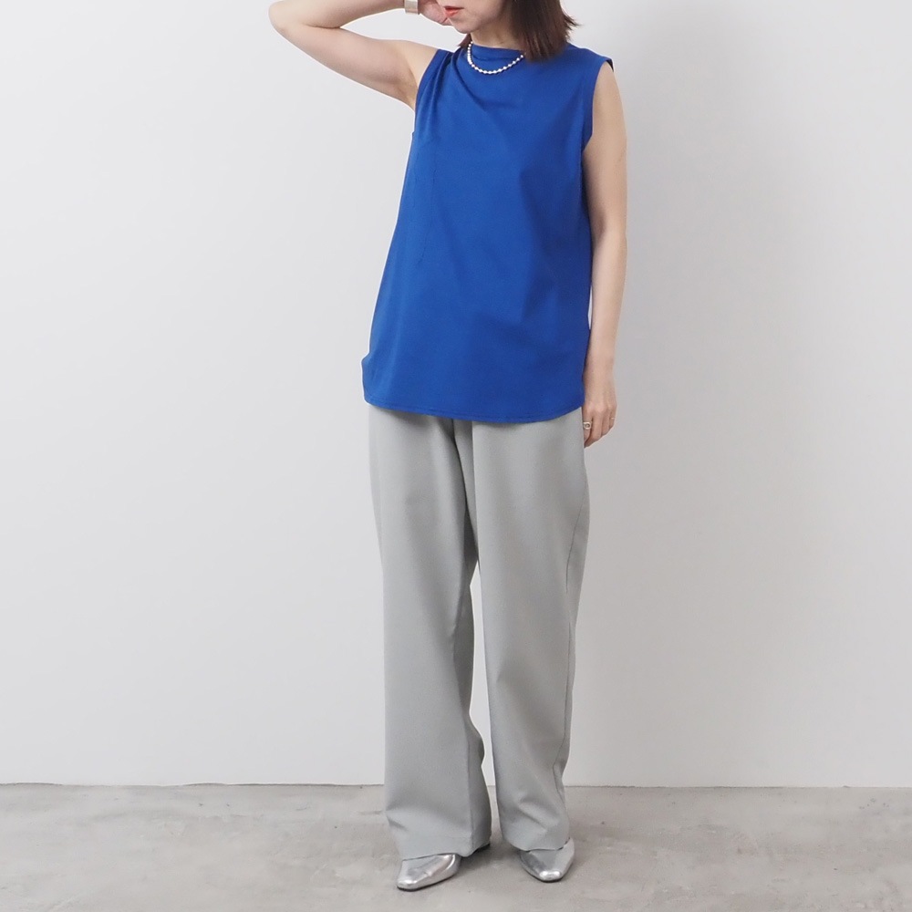 REFRAIN(リフレイン) ポリエステルドライトロピカルストレートパンツ 444901