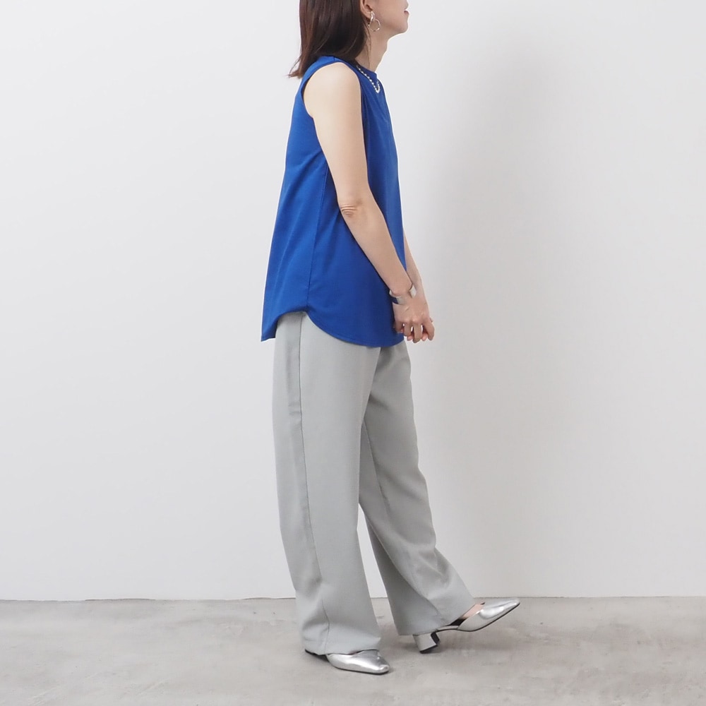 REFRAIN(リフレイン) ポリエステルドライトロピカルストレートパンツ 444901