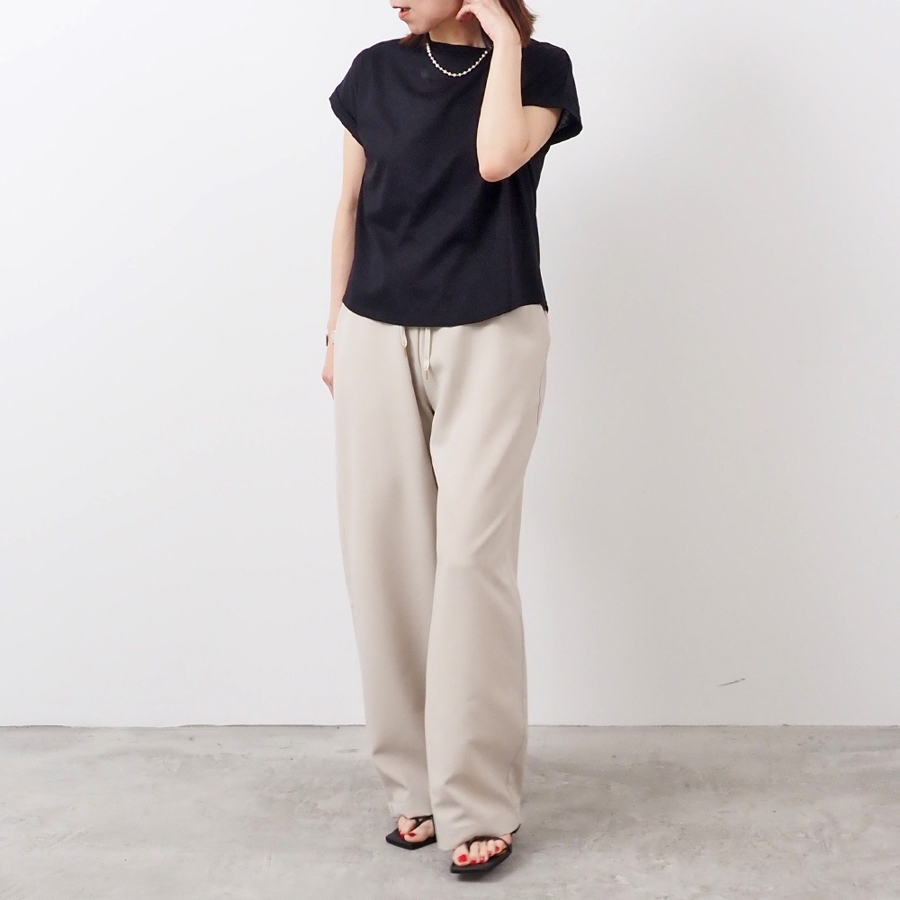 REFRAIN(リフレイン) ポリエステルドライトロピカルストレートパンツ 444901