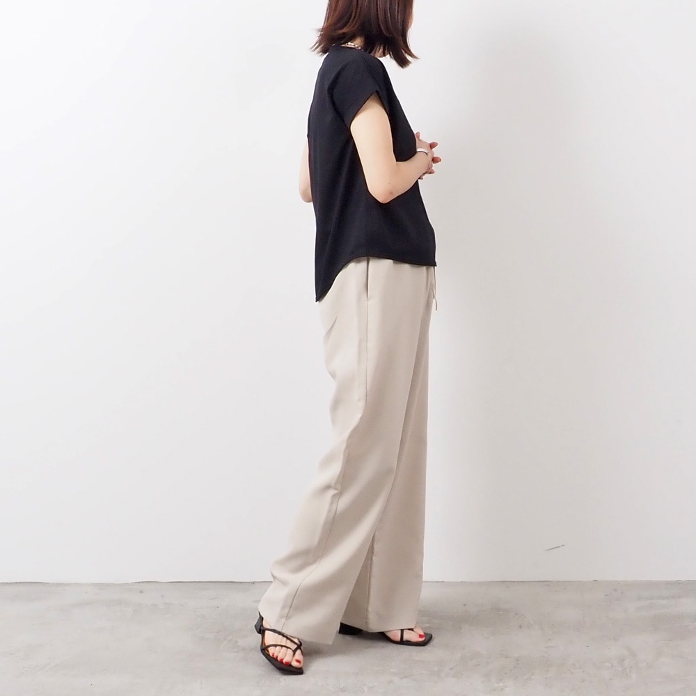 REFRAIN(リフレイン) ポリエステルドライトロピカルストレートパンツ 444901