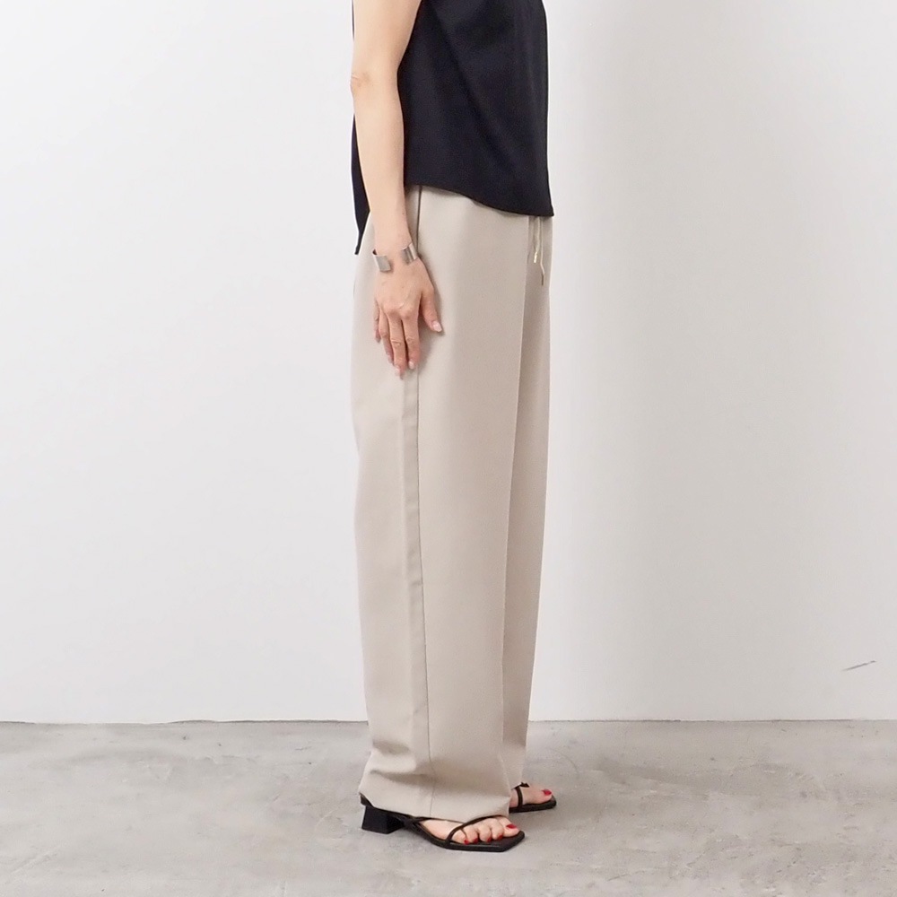 REFRAIN(リフレイン) ポリエステルドライトロピカルストレートパンツ 444901