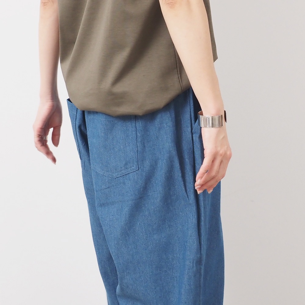 REFRAIN(リフレイン) 5.5オンスインディゴデニム タックパンツ 444905