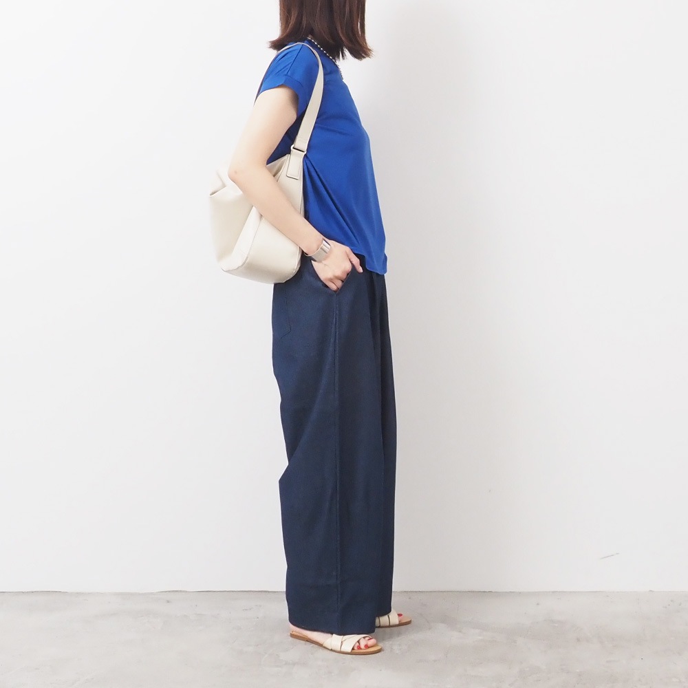 REFRAIN(リフレイン) 5.5オンスインディゴデニム タックパンツ 444905