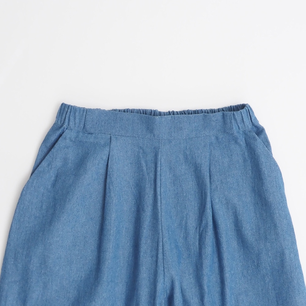 REFRAIN(リフレイン) 5.5オンスインディゴデニム タックパンツ 444905