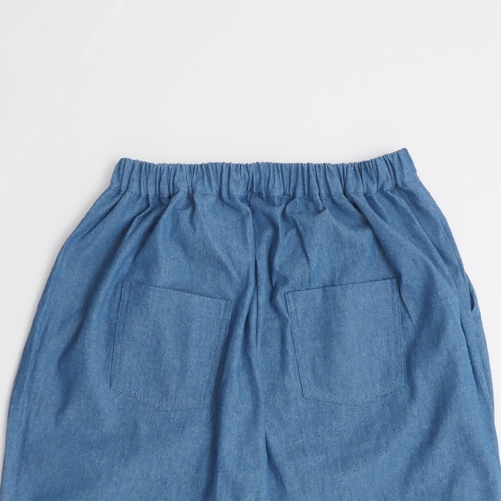 REFRAIN(リフレイン) 5.5オンスインディゴデニム タックパンツ 444905