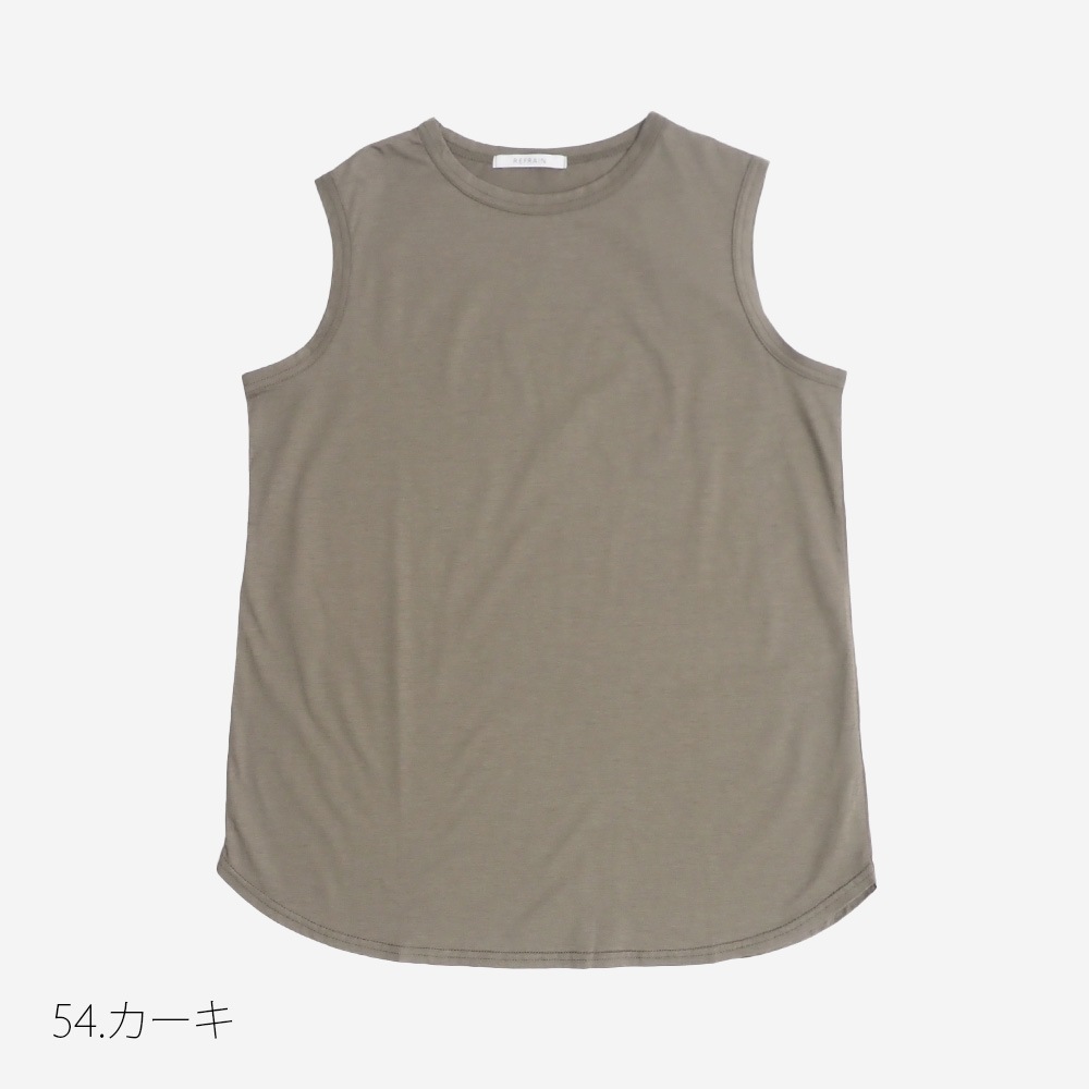 REFRAIN(リフレイン) マイヴィスC微強撚天竺　タンクトップ 444214