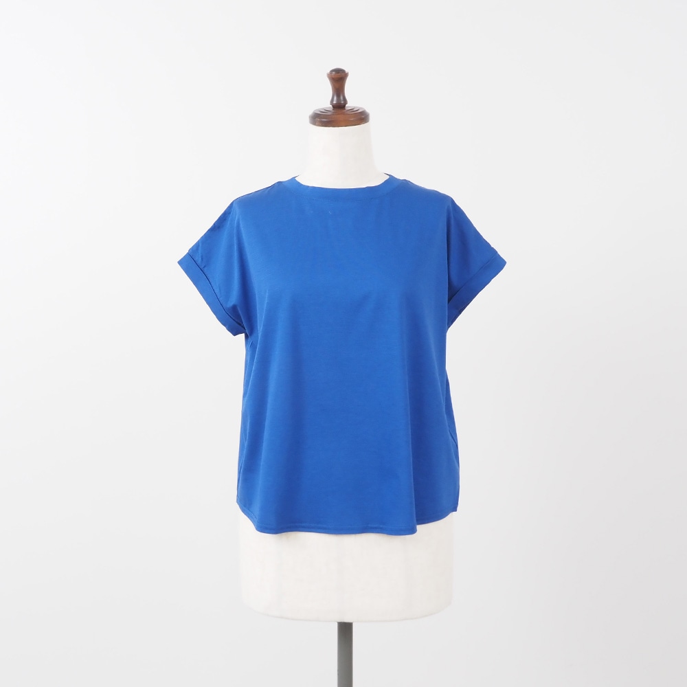 REFRAIN(リフレイン) マイヴィスC微強撚天竺　フレンチスリーブTシャツ 444212