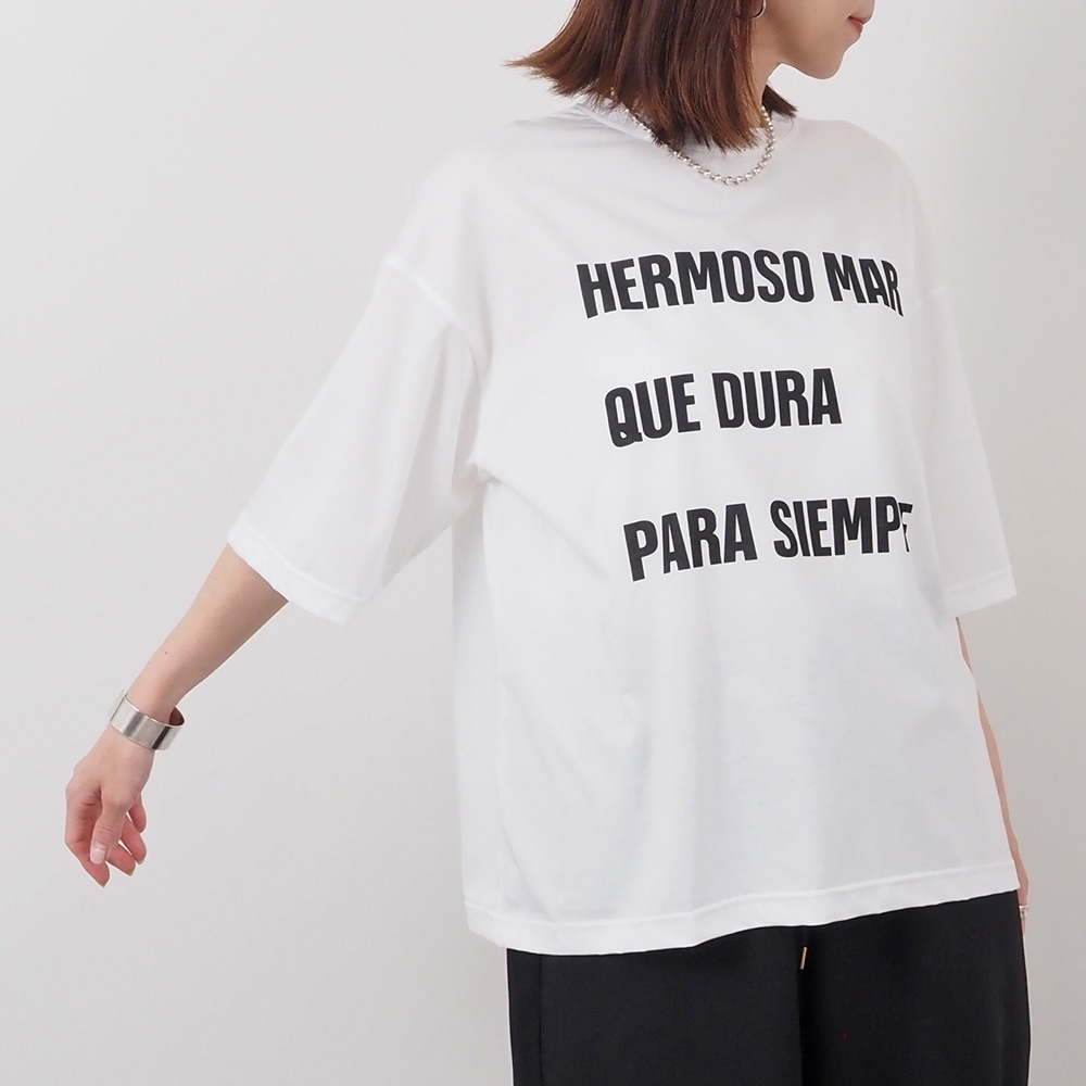 REFRAIN(リフレイン) マイヴィスC微強撚天竺 プリントTシャツ 444211