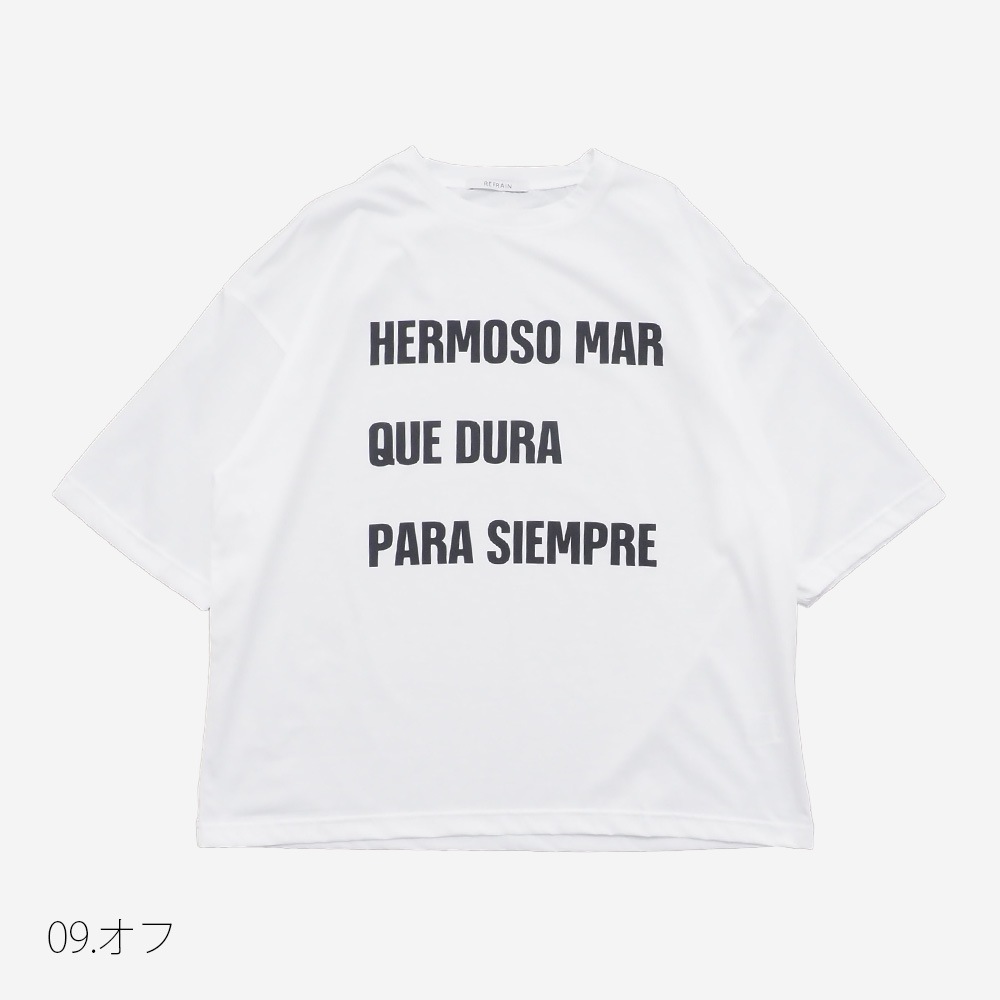 REFRAIN(リフレイン) マイヴィスC微強撚天竺 プリントTシャツ 444211