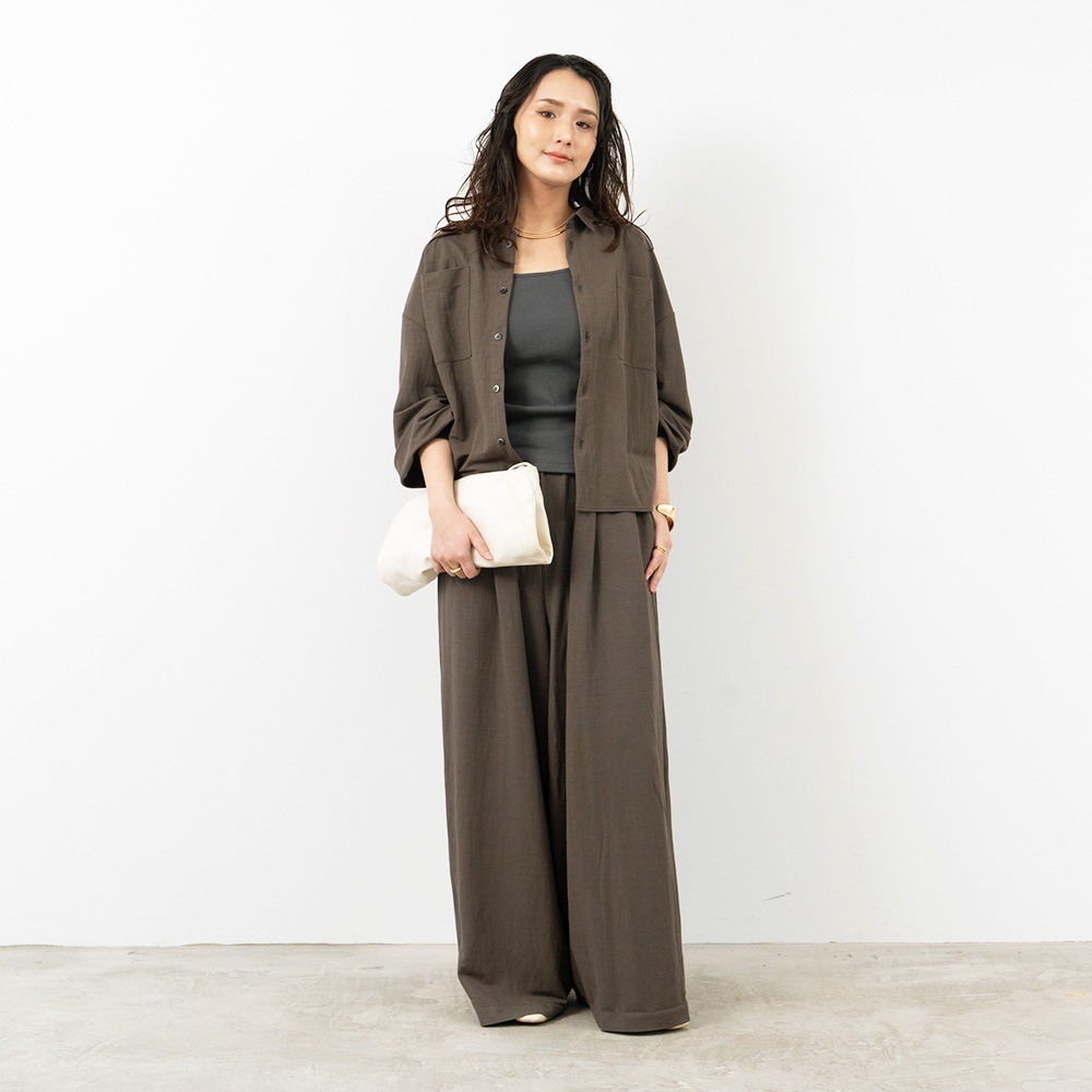 REFRAIN(リフレイン) ナチュラスムース　シャツアウター 446900