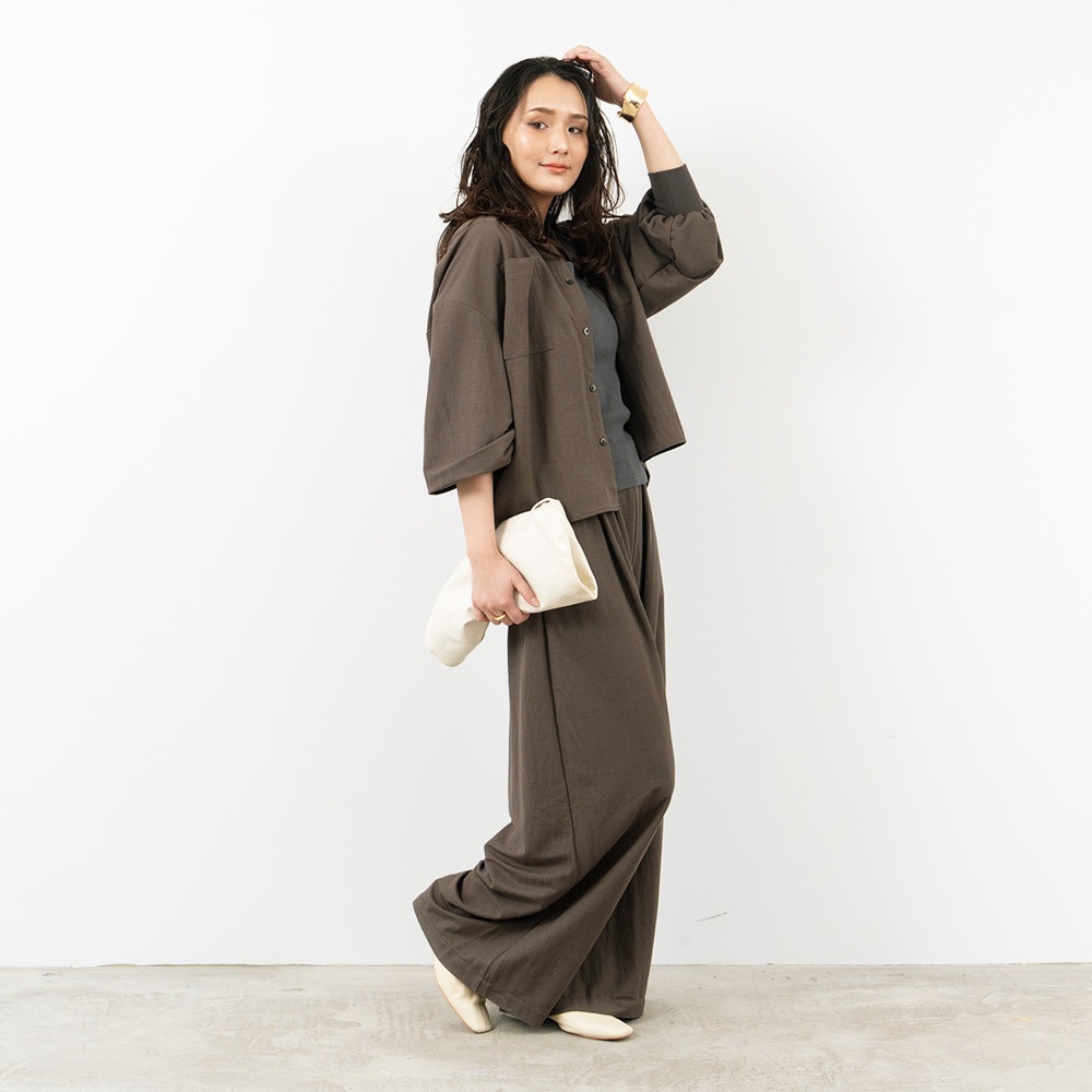 REFRAIN(リフレイン) ナチュラスムース　シャツアウター 446900