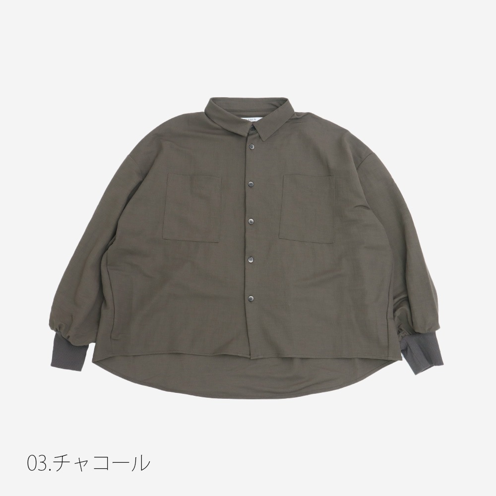 REFRAIN(リフレイン) ナチュラスムース　シャツアウター 446900