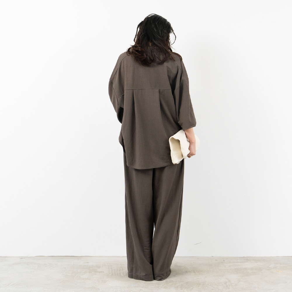 REFRAIN(リフレイン) ナチュラスムース タックパンツ 446901