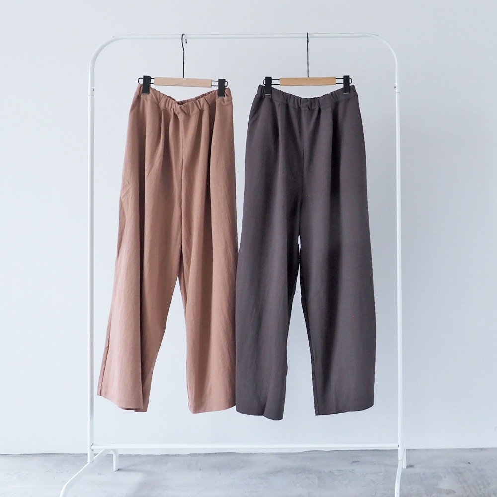 REFRAIN(リフレイン) ナチュラスムース タックパンツ 446901