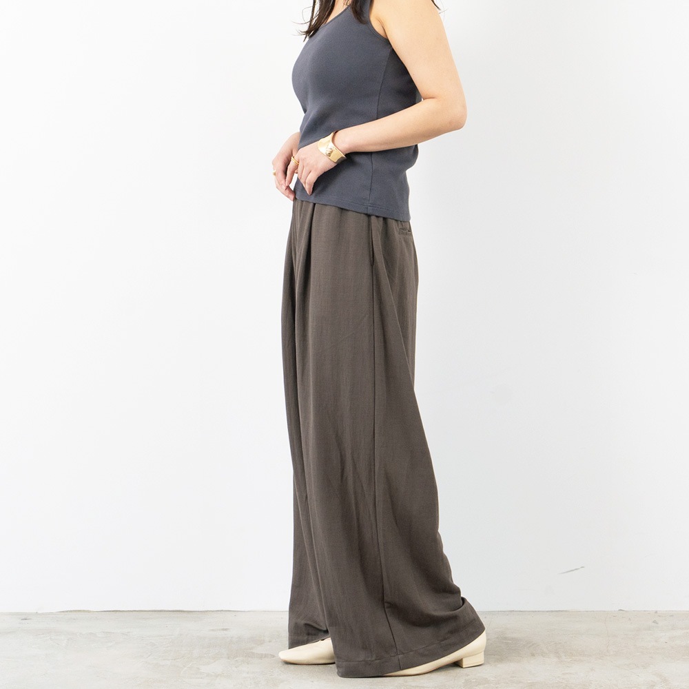 REFRAIN(リフレイン) ナチュラスムース タックパンツ 446901