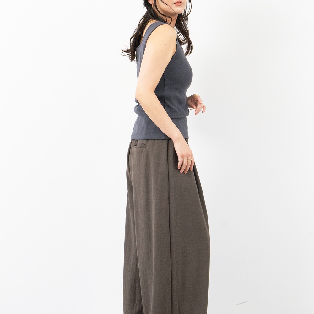 REFRAIN(リフレイン) ナチュラスムース タックパンツ 446901