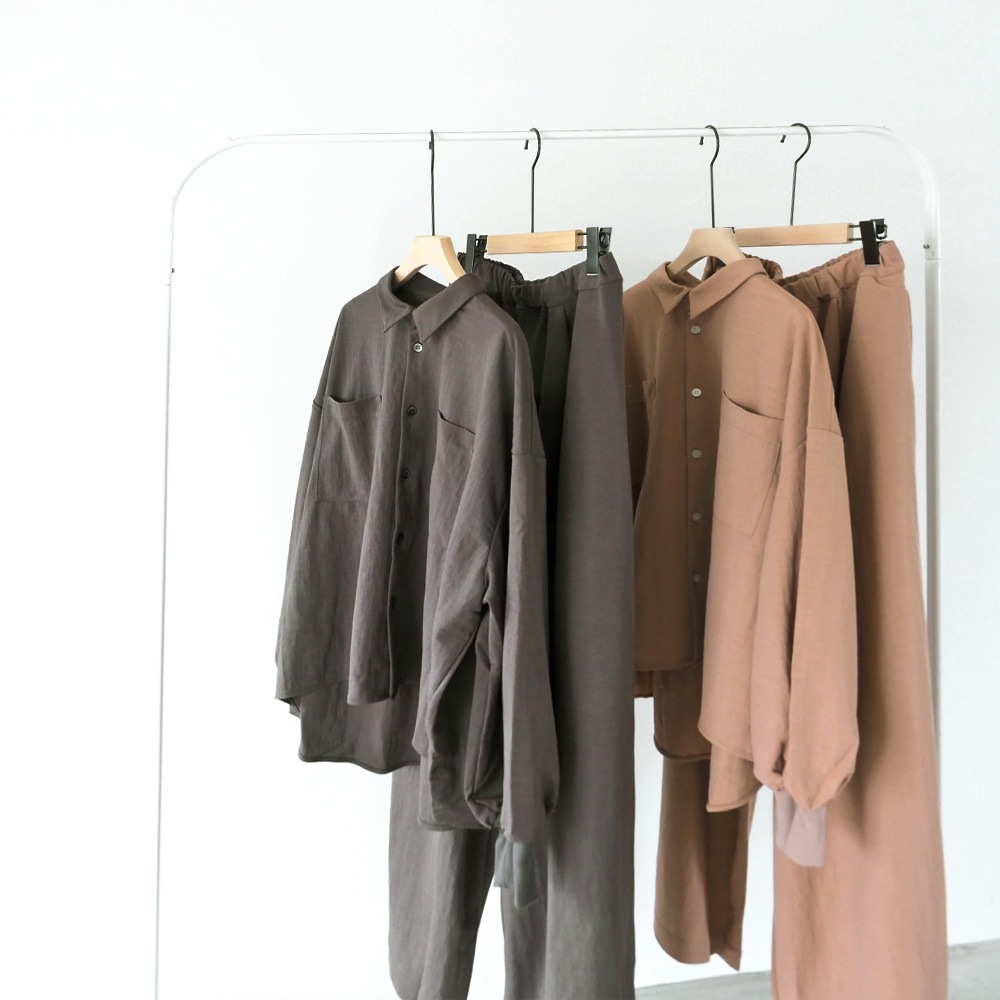 REFRAIN(リフレイン) ナチュラスムース タックパンツ 446901