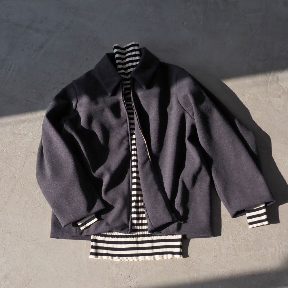 REFRAIN(リフレイン) ライトメルトンジャージ ジップアウター 447221