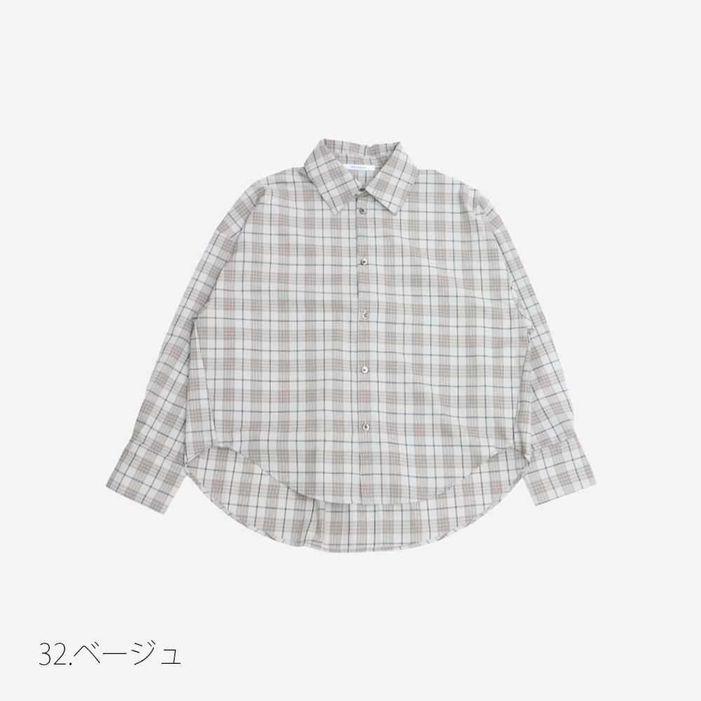 REFRAIN(リフレイン) LIM-bless 40sチェックシャツ 447910