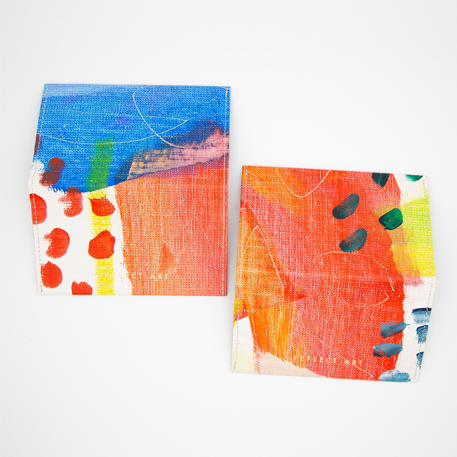 手描きのキャンバス地カードケース【鈴木真里奈】01 | 手描き