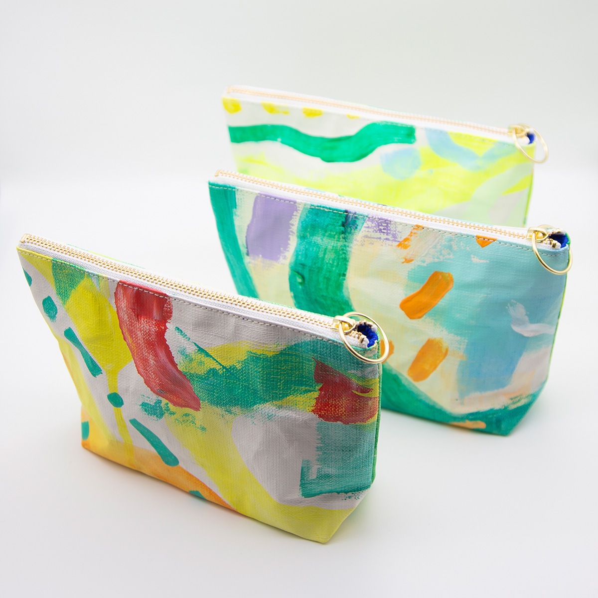 手描きのキャンバス地ポーチ【細谷みづき】03 | 手描きプロジェクト