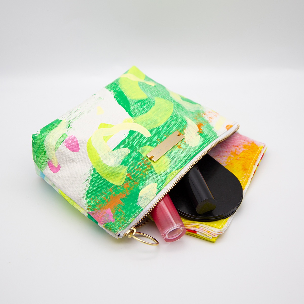 手描きのキャンバス地ポーチ【細谷みづき】03 | 手描きプロジェクト