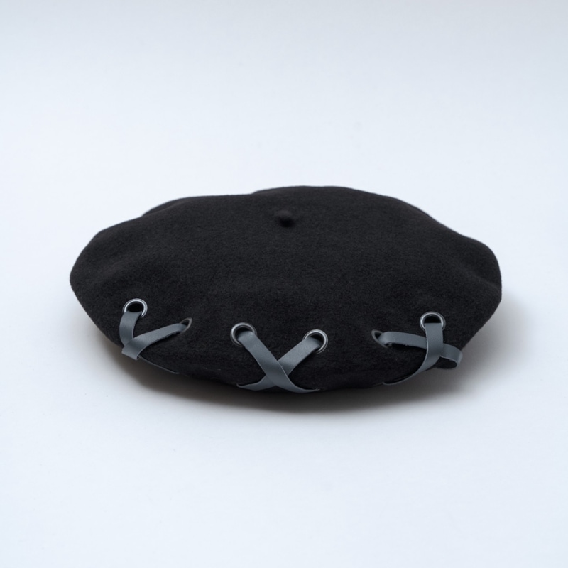 Campan noir ベレー帽　フランス製　laulhere タグ付き　新品 LAULHERE 帽子 ベレー帽 CAMPAN/カンパン（9インチ） レディース