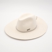「Borsalino/ボルサリーノ」Alessandria rasato cinta pelle e pin logo|HAT