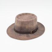 「FLOW/フロウ」YAWATI 濃茶バックル革＊|HAT