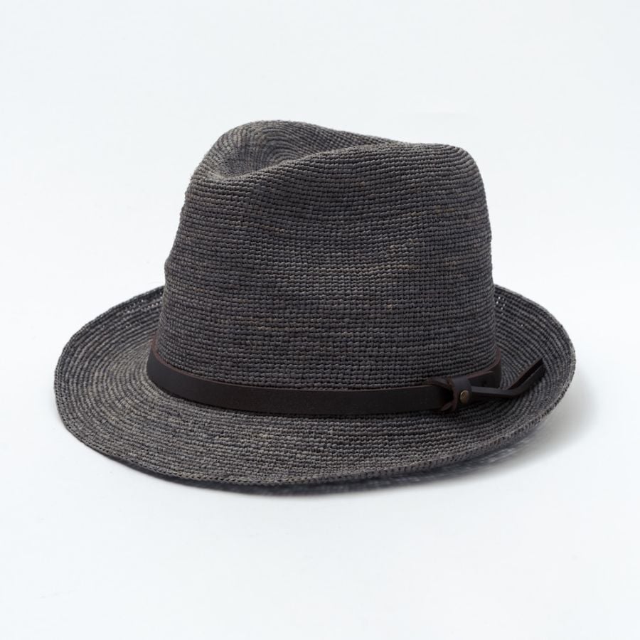 Schott ハット 59 黒 ラフィア カンカン帽② Schott N.Y.C（ショット） 帽子 ハット メンズ カンカン帽 ラフィア