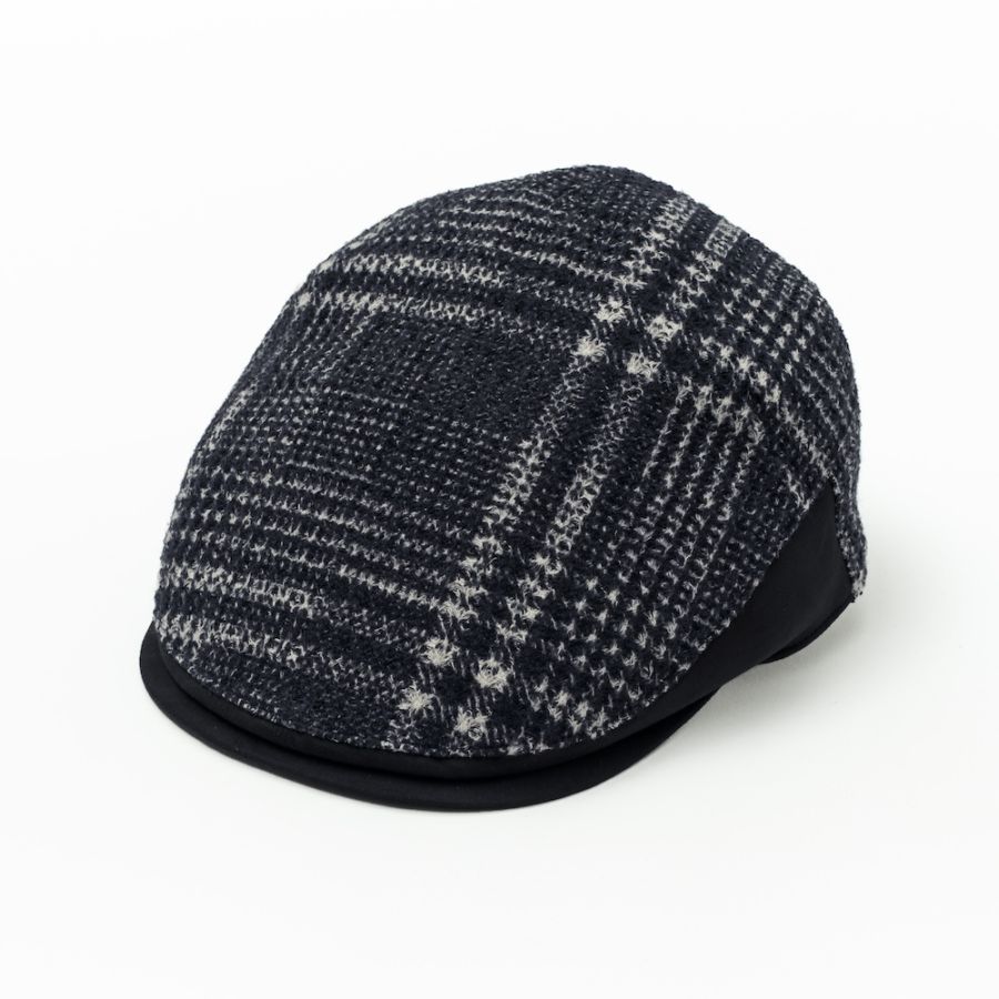 「DAKS/ダックス」ニットグレンチェックハンチング