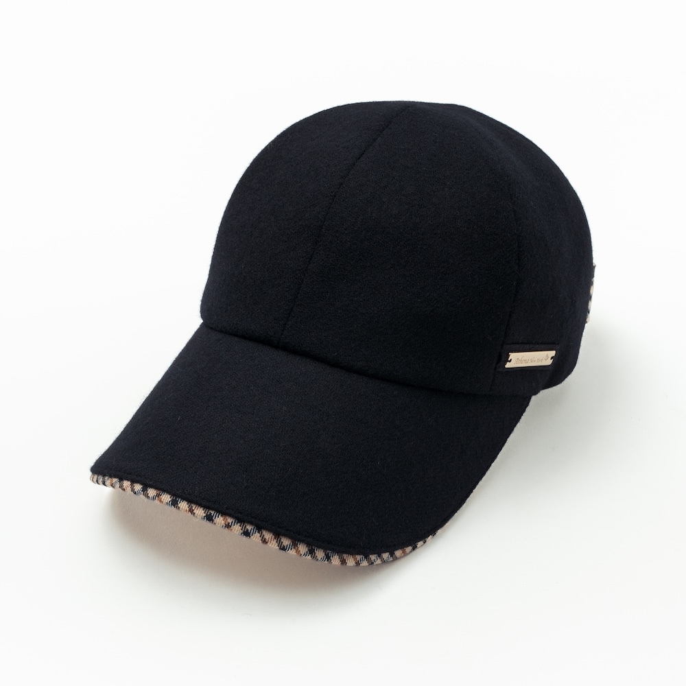 「DAKS/ダックス」ウールバックリボンキャップ