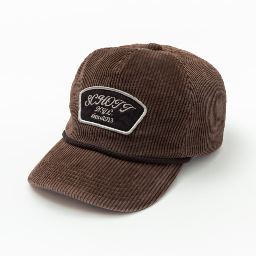 「Schott/ショット」CORDUROY 5P CAP