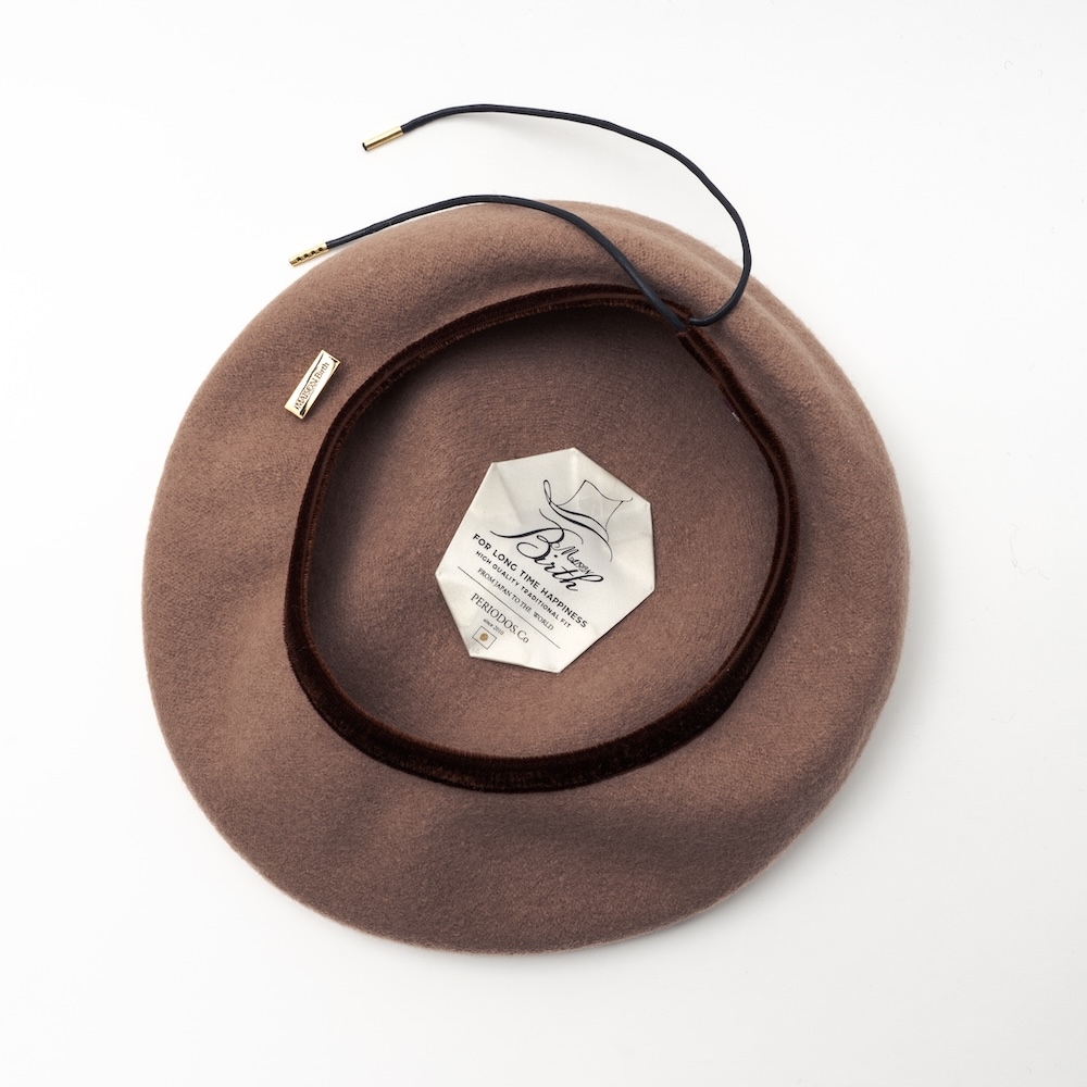 「MAISON Birth/メゾン バース」VELWOOL LIGHT BERET
