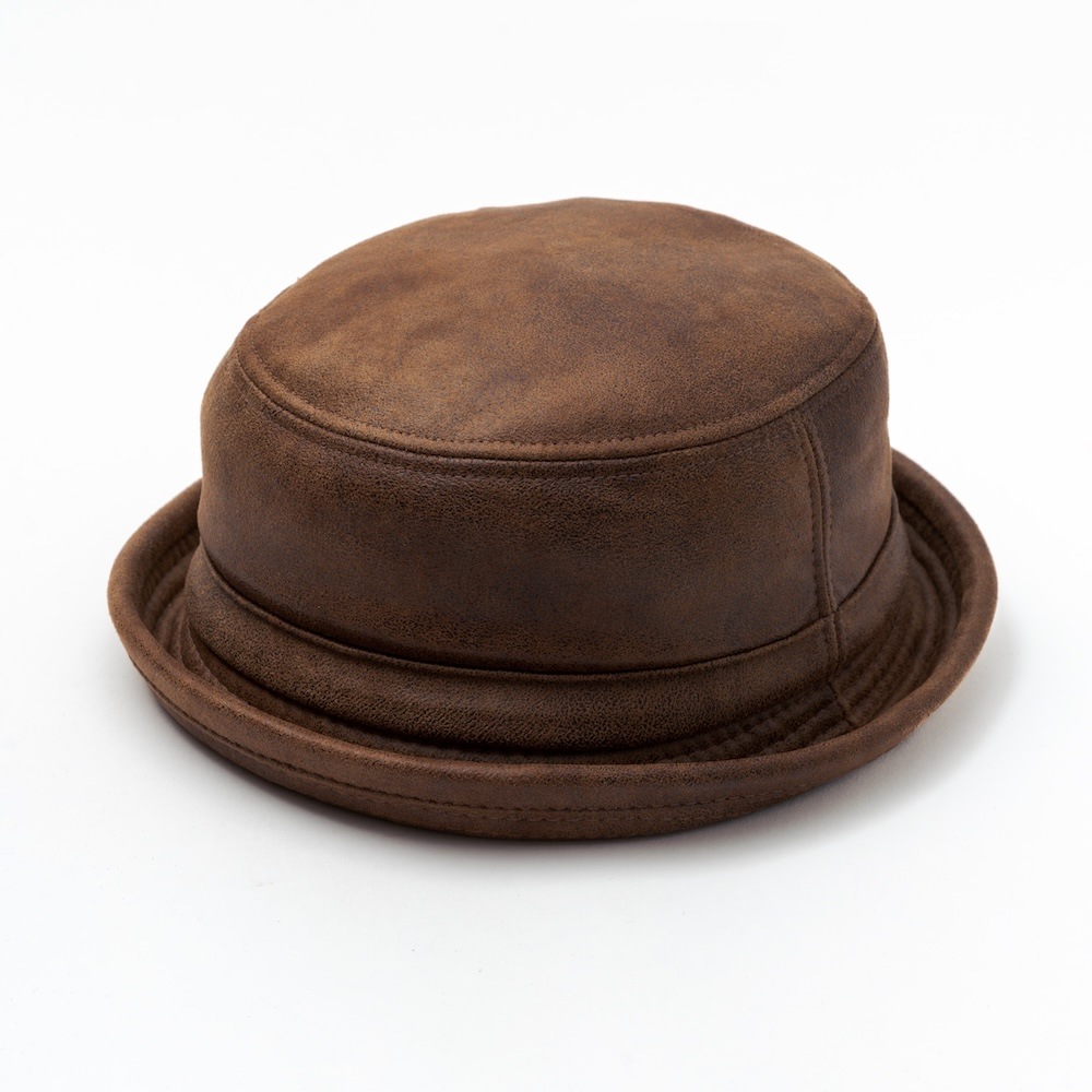 Editor's Trends/エディターズ トレンド」PU LEATHER PORK PIE | HAT