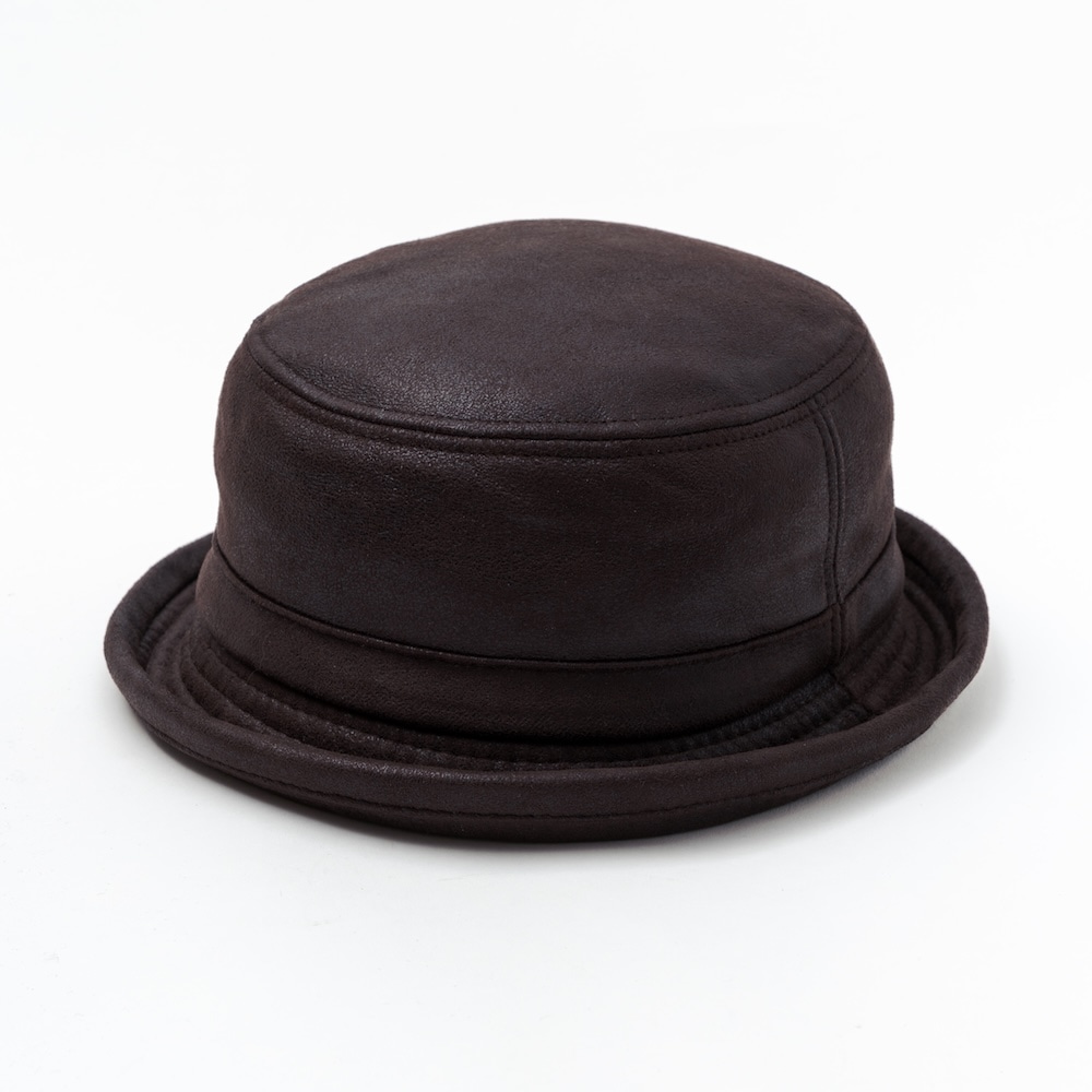 Editor's Trends/エディターズ トレンド」PU LEATHER PORK PIE | HAT