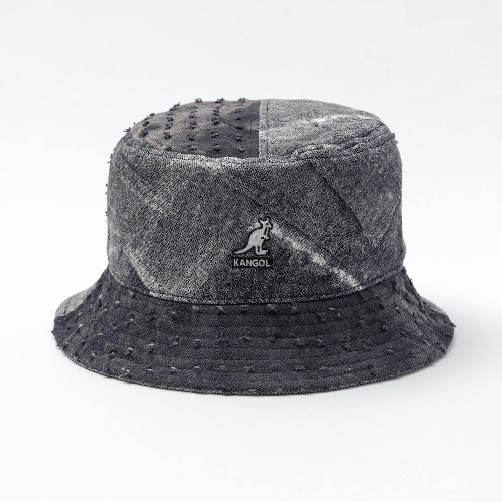 KANGOL　デニムバケットハット　Mサイズ　黒色 KANGOL/カンゴール」DENIM MASHUP BUCKET | BRAND,KANGOL | REGATTO