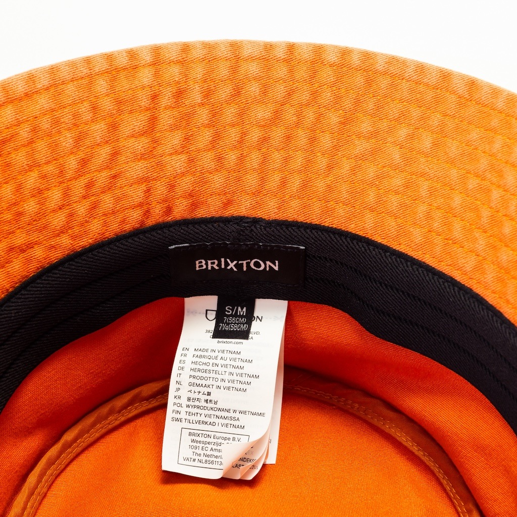 「Brixton/ブリクストン」WOODBURN PACKABLE BUCKET HAT