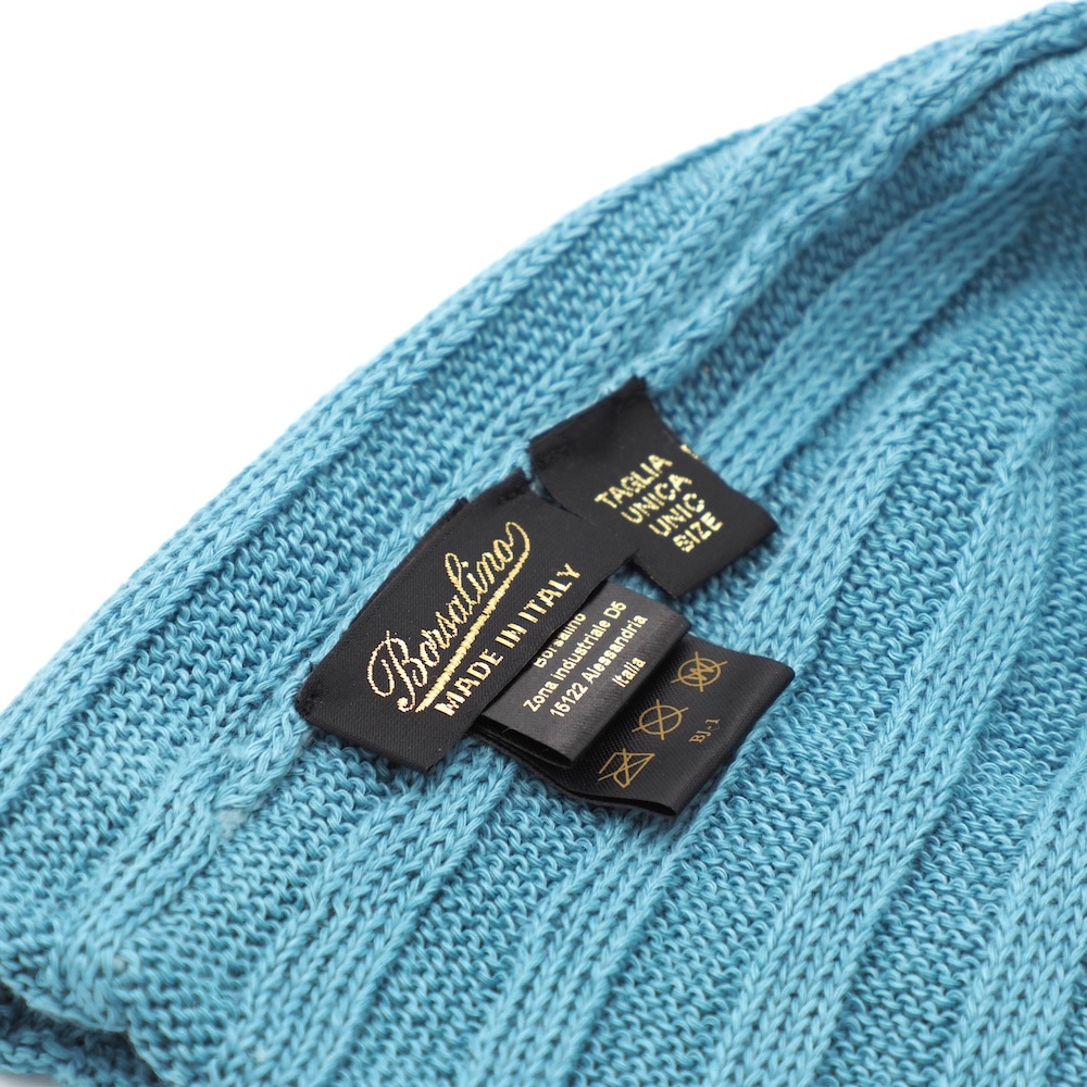 Borsalino/ボルサリーノ」Jin Lino Beanie Ribbed(ジン リネン