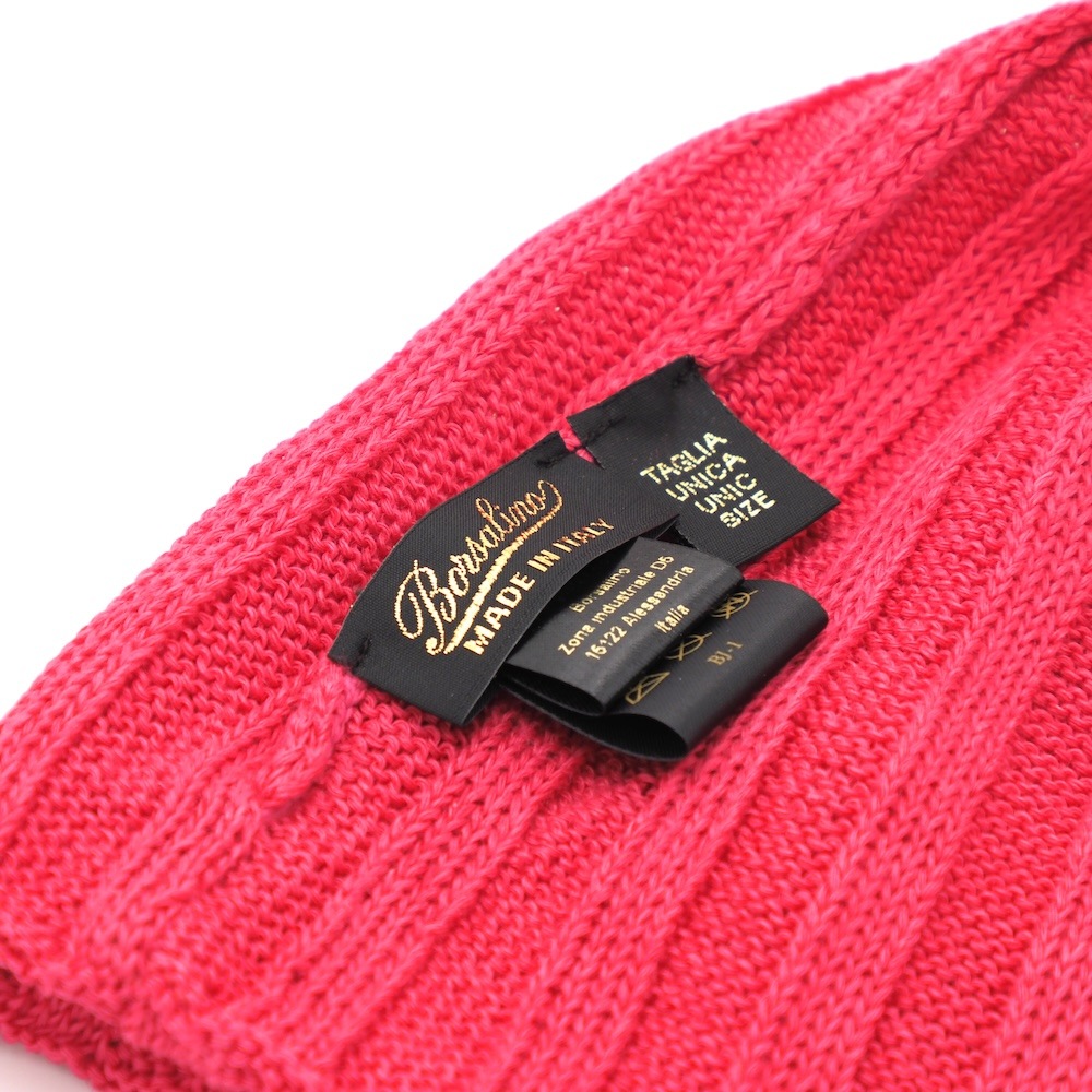 「Borsalino/ボルサリーノ」Jin Lino Beanie Ribbed(ジン リネン リブビーニー)
