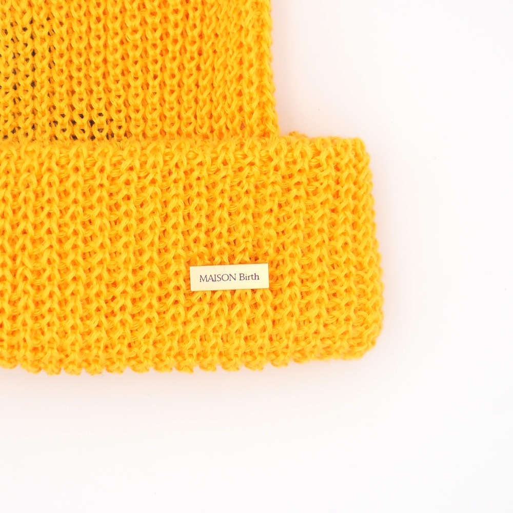 MAISON Birth LINEN STEP KNIT リネンステップニット帽 MAISON Birth ニット帽 ニットキャップ メゾンバース / LINEN