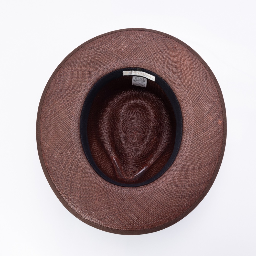 帽子 STETSON flat whippet panama Whippet Stetson Natural Straw Grade 8 Panama Fedora Hat